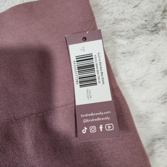 Kindred Bravely Purple Mauve Sublime Bamboo Bike Shorts Size M - Picture 4 of 9